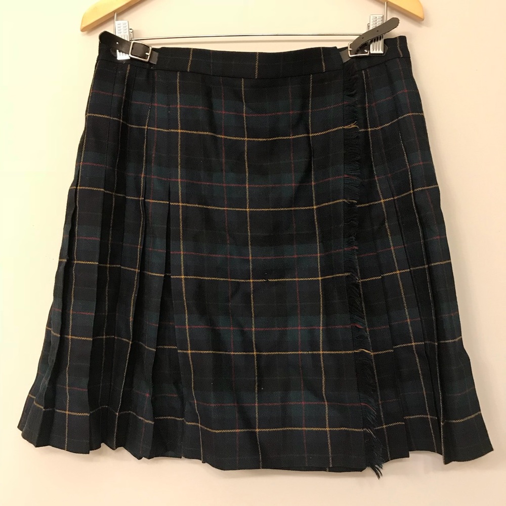 Lauren Ralph Lauren 14 Plaid Pleated Skirt